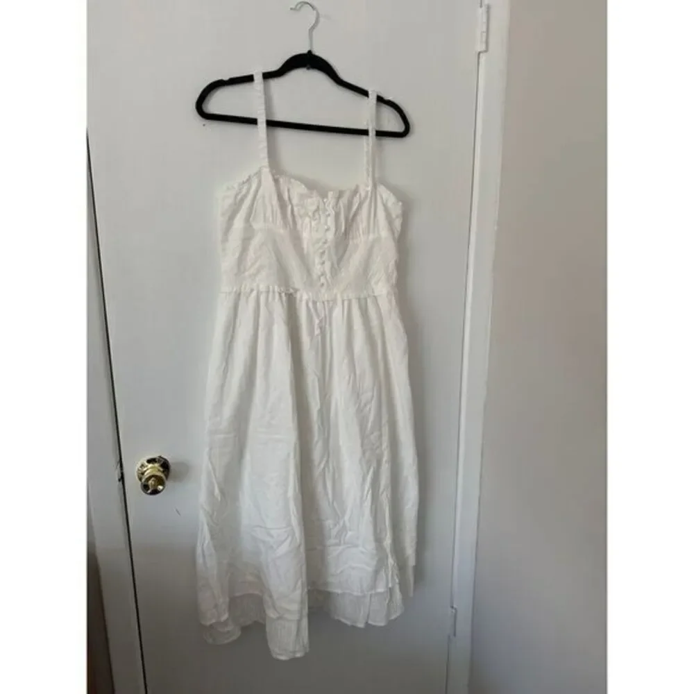 Commense French Ruffle Hem Cami Tiered Skirt Midi Dress‎ Size X-Large - Picture 9 of 11